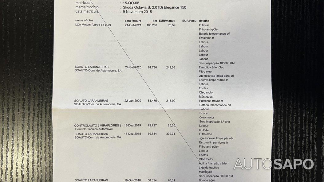 Skoda Octavia 2.0 TDi Elegance de 2015