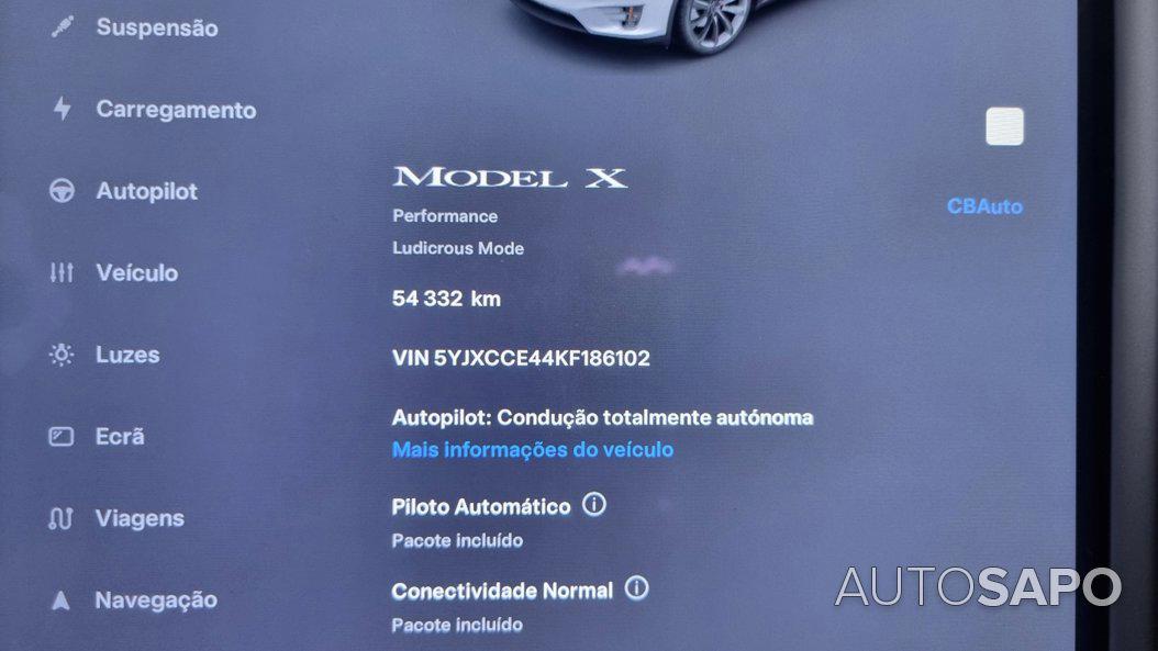 Tesla Model X 100 kWh Performance Ludicrous AWD de 2019