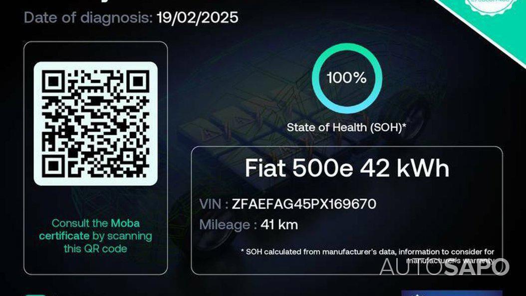 Fiat 500e 3+1 42 KWH de 2023