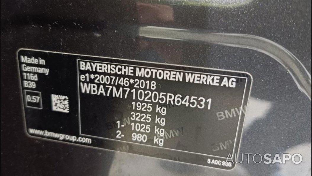 BMW Série 1 116 d Advantage de 2020