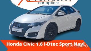 Honda Civic 1.6 i-DTEC Sport Connect Navi de 2017