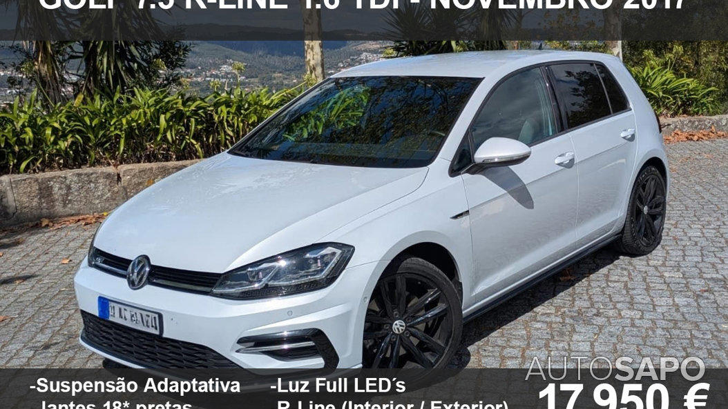 Volkswagen Golf 1.6 TDi R-Line de 2017