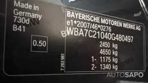 BMW Série 7 730 d Pack M de 2016