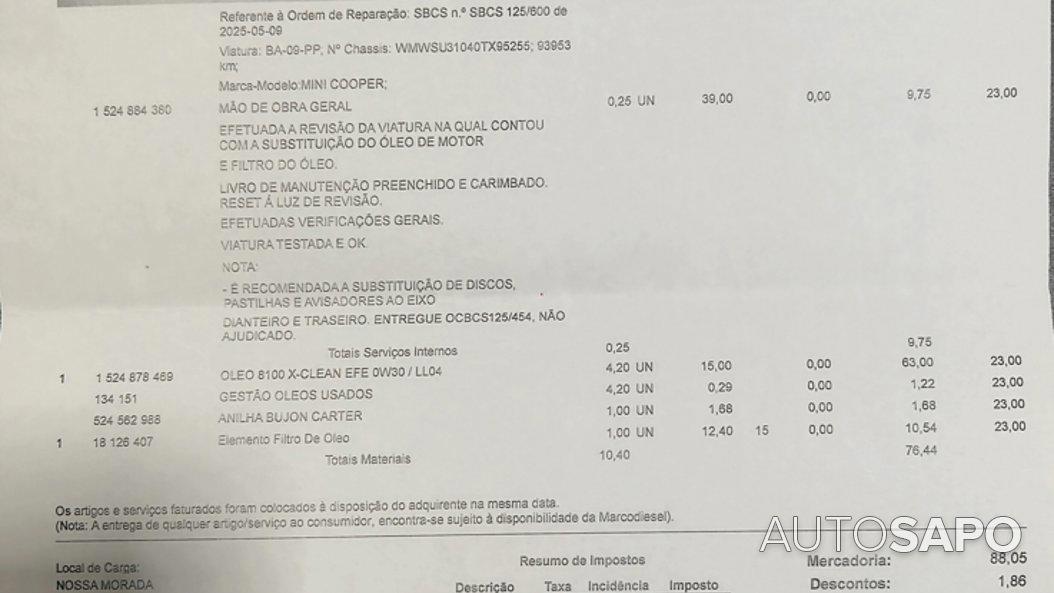 MINI Cooper 50 Mayfair de 2010