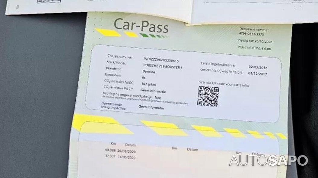 Porsche Boxster 2.5 S PDK de 2016