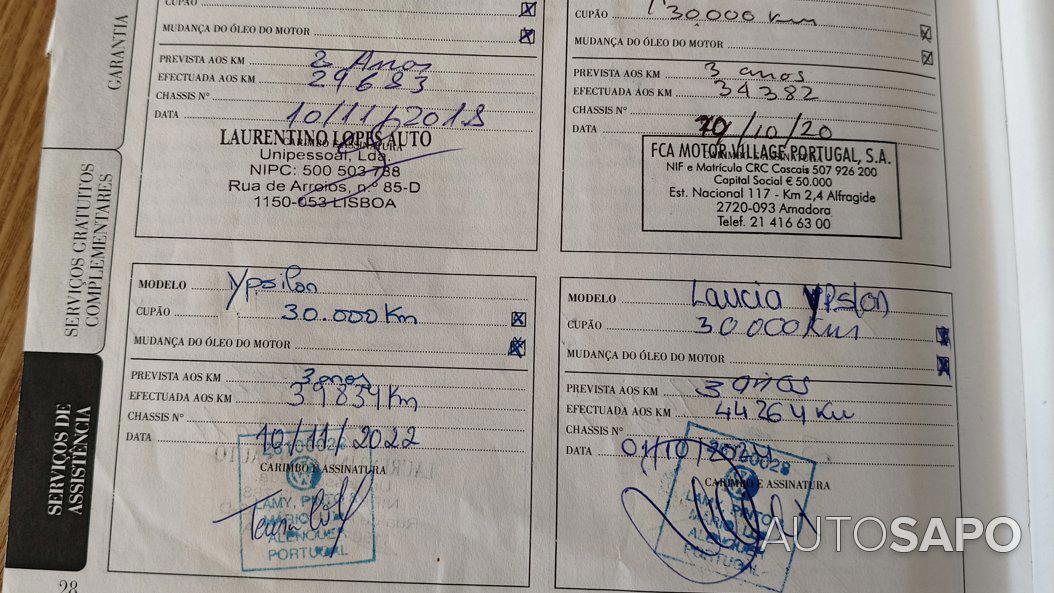 Lancia Y 1.2 16V LS de 2012