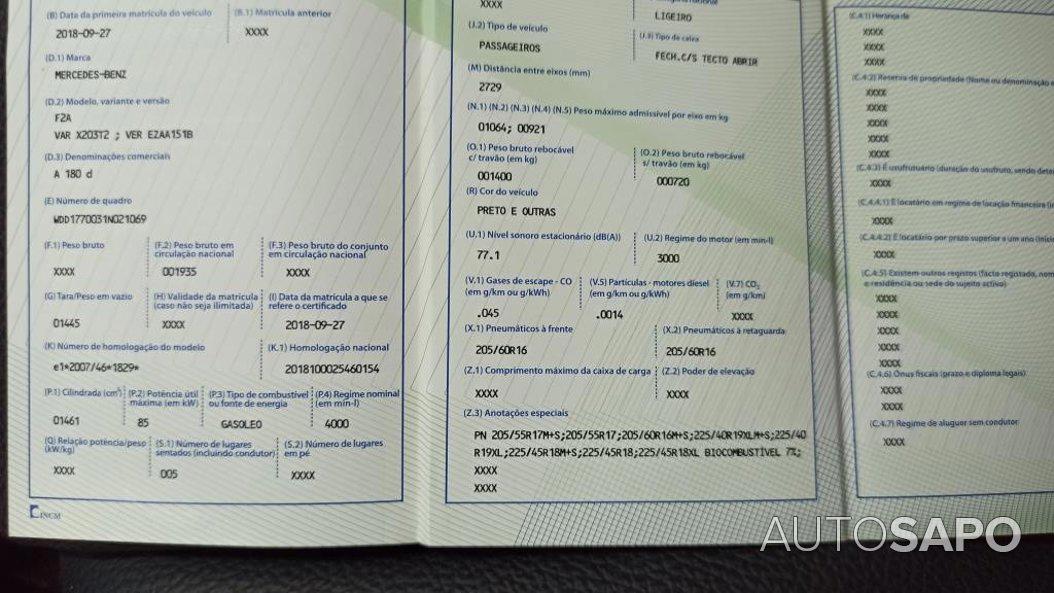 Mercedes-Benz Classe A de 2018