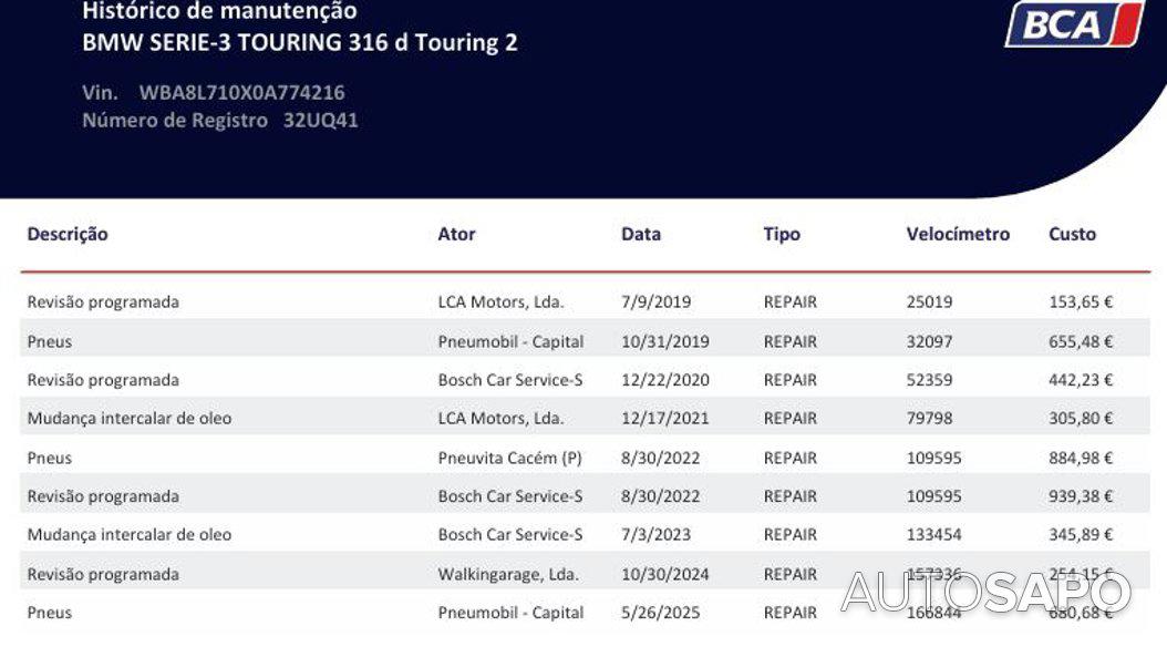 BMW Série 3 316 d Touring de 2018