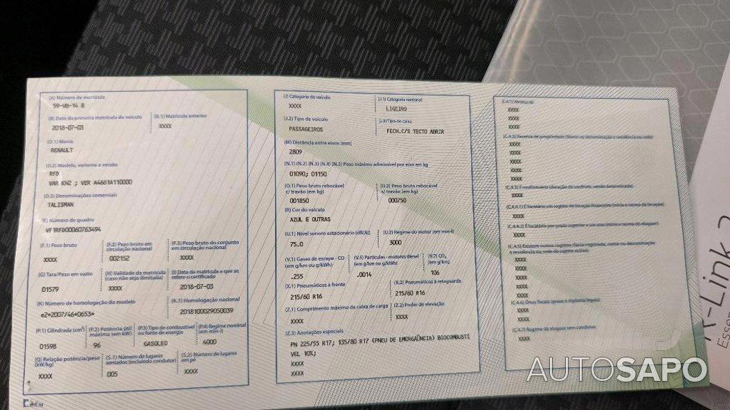 Renault Talisman de 2018