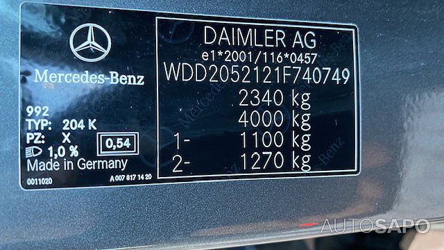 Mercedes-Benz Classe C 300 h Exclusive de 2018